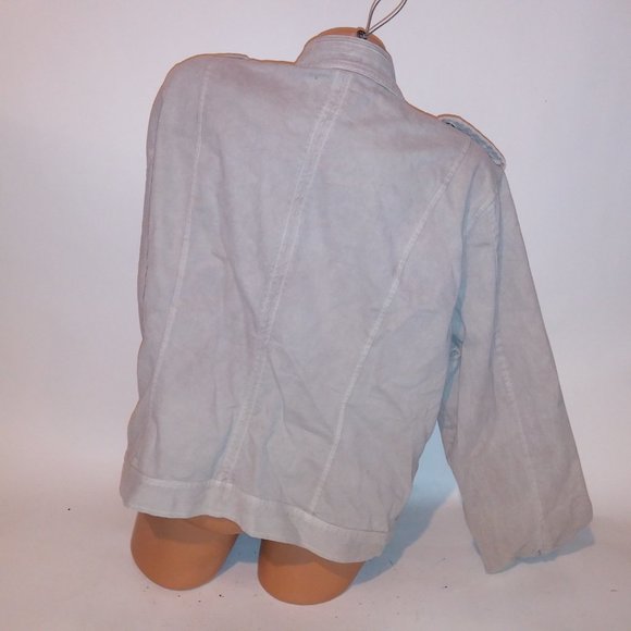 Torrid Utility Jacket Plus Size 2 2X Khaki Zip Up Military Solid Pockets Long Sl - Picture 11 of 14